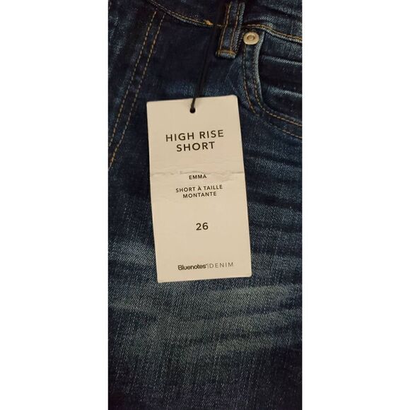 NEW WITH TAGS WOMENS BLUE NOTES DENIM SHORTS - Picture 2 of 6